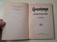 Goosebumps #1 Welcome to Dead House RL Stine 1992 1st First Print 5th UNNUMBERED