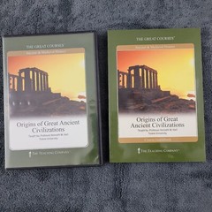 The Great Courses Origins of Great Ancient Civilizations Kenneth Hart 2 DVD Book