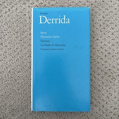 Jacques Derrida Spurs Nierzsche’s Styles Translated By Barbara Harlow