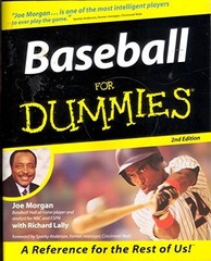 Baseball For Dummies by Morgan, Joe, Good Book