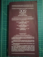 NYC Condo Offering Plan for 309 East 49th Street 1981 Large Prospectus 201 Pages