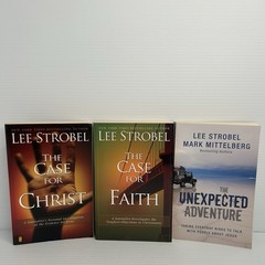 Lot Of 3 Lee Strobel – The Case for: Faith, Christ, & The Unexpected Adventure