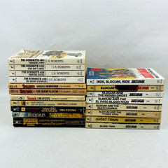 Adult Western Novel 19 Book Lot Gunsmith Jake Logan Trailsman Buckskin Renegade