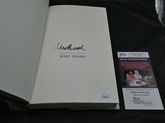 Mary Beard Hand Signed 1st Edition Hardback Book Emperor Of Rome JSA #AP14605