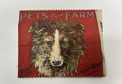 Vtg 1926 Pets of the Farm Saalfield Publishing Muslin Cloth Childrens Book