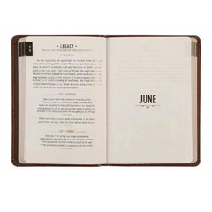 One Minute with God for Men 365 Devotions, Brown Faux USA Shipping