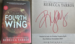 Rebecca Yarros FOURTH WING Exclusive Holiday SIGNED 1st Edition Hardcover