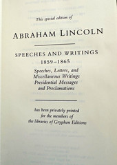 Abraham Lincoln’s Speeches and Writings-Gryphon Edition Volumes 1 & 2