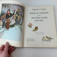Book of Nursery and Mother Goose Rhymes Marguerite de Angeli HC 1954 Doubleday
