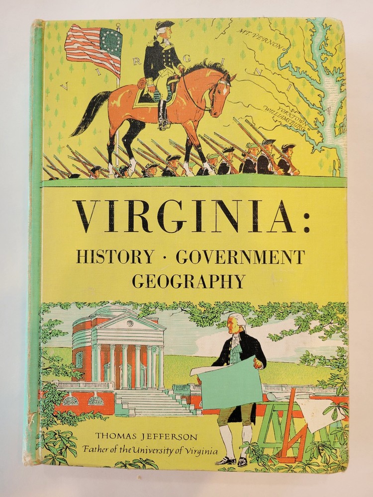 Vintage textbook: “Virginia: History Government Geography,” 1964 (Hardcover)