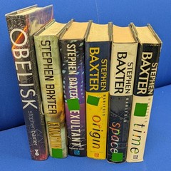 Stephen Baxter Hardcover Manifold Time Space Origin Evolution Exultant Obelisk