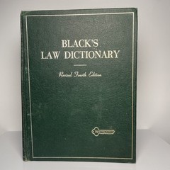 Black’s Law Dictionary Revised Fourth Edition (1972) by Henry Campbell Black