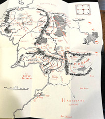 THE LORD OF THE RINGS TRILOGY 1965 2nd Edition J. R. R. Tolkein Foldout Maps
