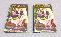 The Jungle Book Volume 1 and 2 Rudyard Kipling Vintage 1948 Hardcover Books