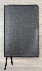 1990 Wesley Bible Personal Study NKJV Black GENUINE LEATHER Nelson 986 Red Lettr