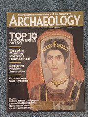 ARCHAEOLOGY MAGAZINE – JANUARY / FEBRUARY 2022 – TOP 10 DISCOVERY OF 2021