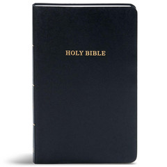 KJV Gift and Award Bible, Black Imitation Leather, KJV Holy Bible, Red Letter, P