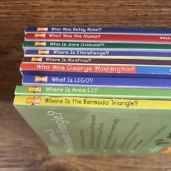 Qty-9 Who what where was book lot of paperback books Lot nonfiction Biography HQ