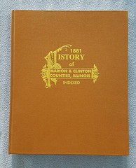 History of MARION & CLINTON COUNTIES ILLINOIS pioneer bios genealogy 350+pages