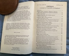 Critique: A Journal of Conspiracies and Metaphysics – Fall/Winter 1986 – VG