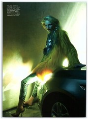 Katrin Thormann Fendi Goat Mink & Fox Fur Coat YSL Pumps magazine CLIPPING photo