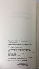 Assessing the Reagan Years edited by David Boaz, Cato Institute 1988, Paperback
