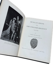 Nancy McClelland / Duncan Phyfe & the English Regency 1795-1830 Signed 1st 1939
