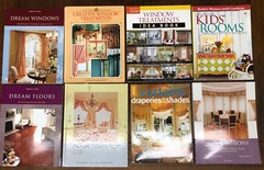 8 Book Set of Window Treatment Design and Decorating Idea Books