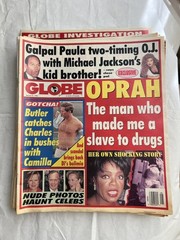 Lot of 14 Vintage GLOBE Magazines 1994,95 Famous People On Cover