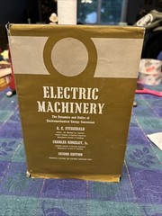 Electric Machinery by Arthur E. Fitzgerald (1961 2nd edition Hardcover)