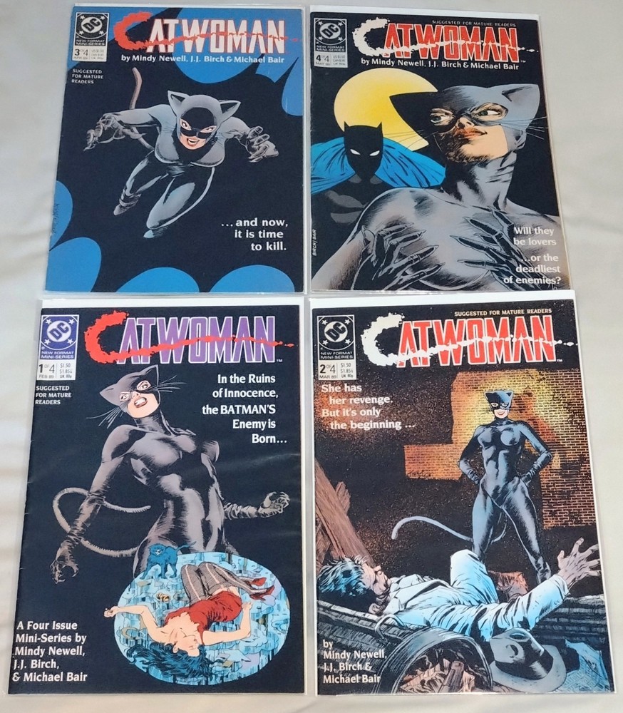 Catwoman #1-4 Complete Set (1st Solo Series/1st Maggie Kyle) DC Comics 1989 VF