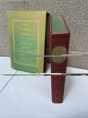 FIVE CHRISTMAS NOVELS, Charles Dickens, 1939, HERITAGE PRESS, Slipcase/Very Good
