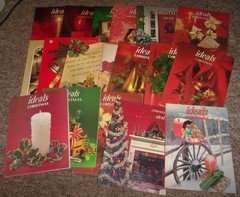 Vintage Lot of 18 Ideals Christmas Magazines 1970s / 1980s