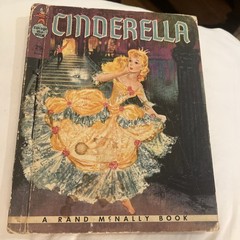 Cinderella Vintage 1956 Rand McNally Elf Hardcover Children’s Book classic 8644
