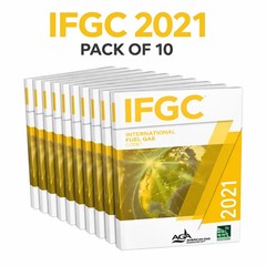 Pack Of 10 IFGC 2021 international fuel gas code paper back Free Fast Shipping