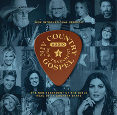 New Testament Gospel Bible on audio CD Country Artist Stars Canvas Holder Case