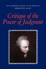 Critique of the Power of Judgment (The Cambri… 9780521348928 by Kant, Immanuel