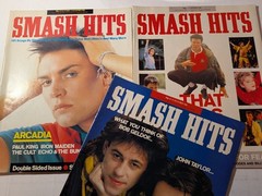 3 SMASH HITS (UK) Music Magazines w/ Paul King (1980s)