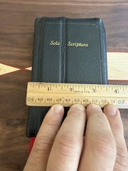 Caloca Rebind KJV Sola Scriptura Bible Rare Zondervan Diamond Type Heavy Paper