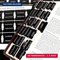 Bible Tabs for Men, 90 Pieces Large Print Small Bible Bookmarks Index Tabs Study