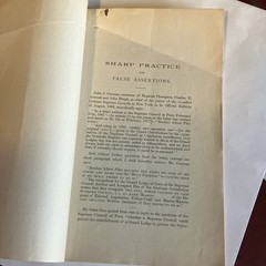 chastisement of a bearer of false witness by Albert Pike, 1889 1st stapled wrap
