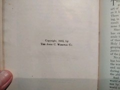 THE CRY FOR JUSTICE An Anthology of Social Protest. Editor Upton Sinclair. 1915