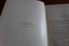 Vintage 1893 Myths of Greece and Rome by H A Guerber American Book Company