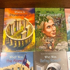 Qty-9 Who what where was book lot of paperback books Lot nonfiction Biography HQ