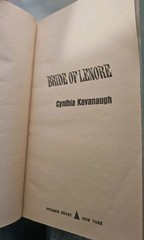 Bride of Lenore by Cynthia Kavanaugh 1977 Paperback Gothic Romance Pyramid