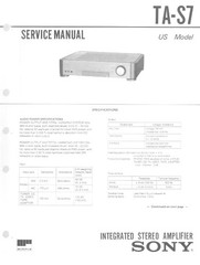 Sony – Original Service Manuals – Lot of 10