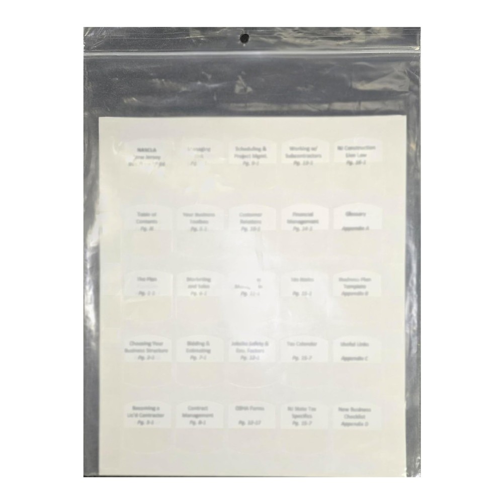 Preprinted Tabs – Excavation & Grading Handbook Revised