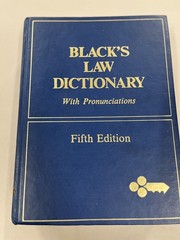 Black’s Law Dictionary Henry Campbell Black Fifth Edition 1979 Legal Reference