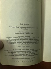 Bad Blood by Debra Doyle; James D. Macdonald First Print 1st Ed Young Adult