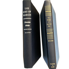 Vtg. THE IDES of MARCH & THE BRIDGE of SAN LUIS REY by Thornton Wilder 1948-1955